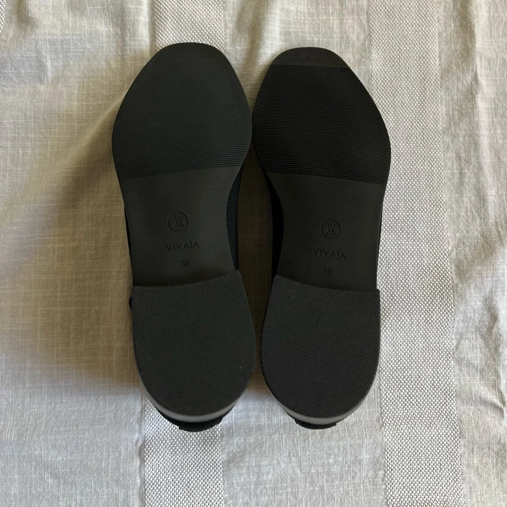 SOLD VIVAIA Square-Toe Water-Repellent Black Ankle Chelsea Boots (Ryan) Size 39 - Picture 13 of 15